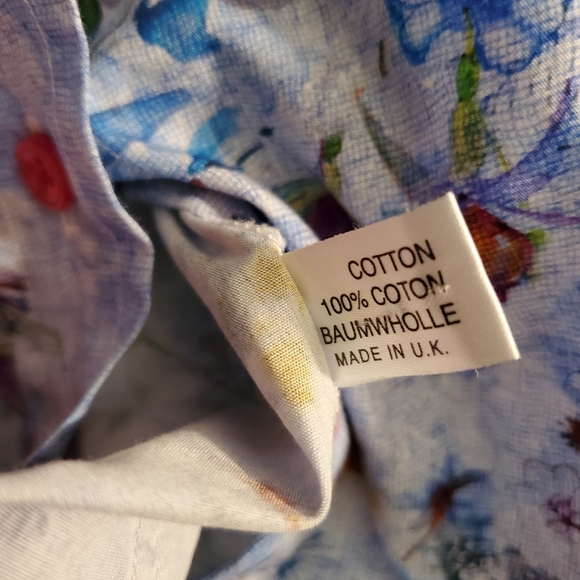 C.D. Rigden & Son English Country Classics Watercolor Floral Button Down Shirt - Picture 8 of 8